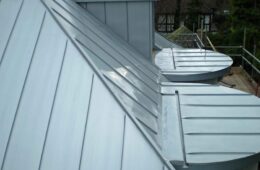 Zinc standing seam roof for Brighton house