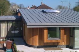 VM Zinc warm roof construction in Sissinghurst, Kent
