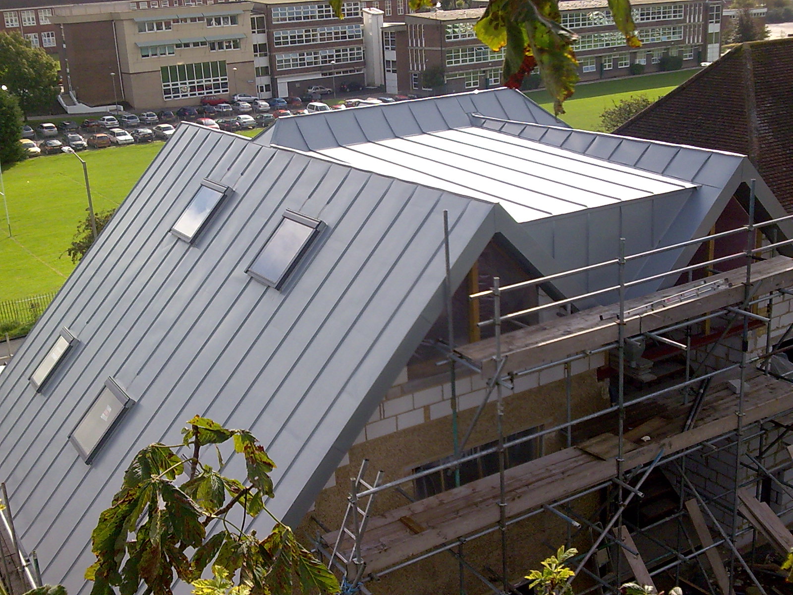 Zinc roofing and cladding on Brighton, Sussex family house