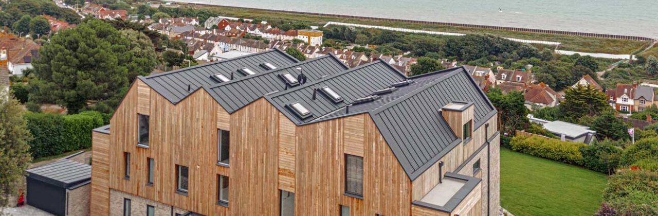 Prefalz aluminium roofing in Hythe Kent