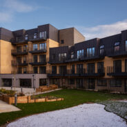 Full Vertical Cladding System on New Apartment Block, Chatham